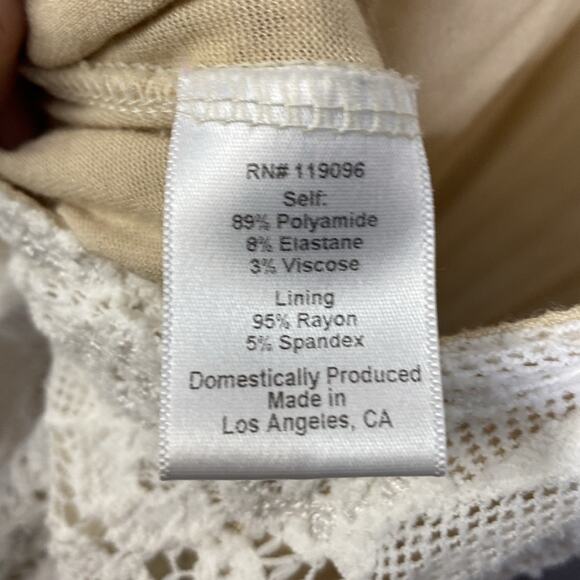 Nightcap Wisteria Halter Lace Jumpsuit in White Women's Small - Picture 6 of 9